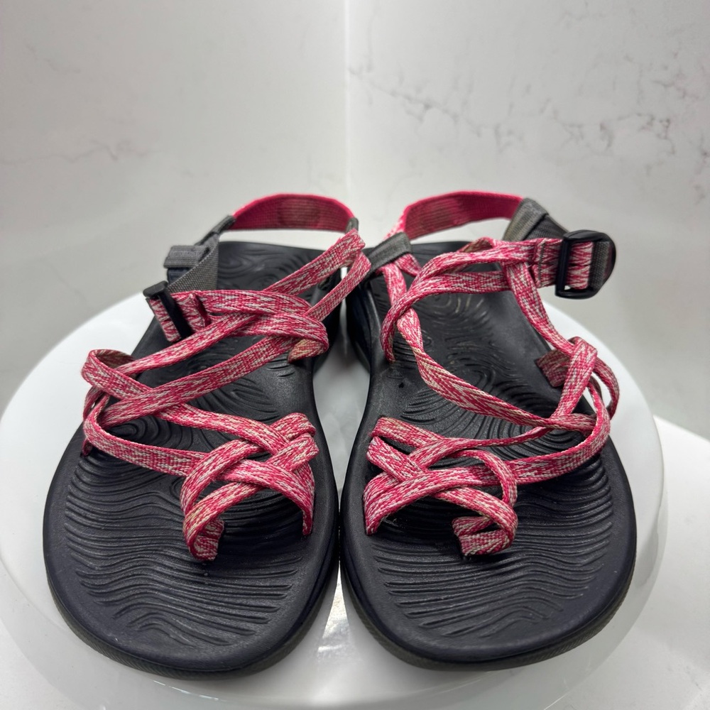 Chaco ZX/2 Yampa Pink Dual Strap Sandals Womens Size 8 Eco Tread Hiking